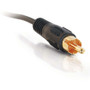 C2G Value Series Mono Audio Cable - 6 ft Audio Cable - First End: 1 x RCA - Male - Second End: 1 x RCA - Male - Black (03167)