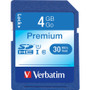 Verbatim 4GB Premium SDHC Memory Card, UHS-I U1 Class 10 - 30 MB/s Read - Lifetime Warranty (Fleet Network)