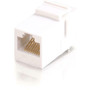 C2G RJ45 Keystone Modular Insert Coupler - 1 x 8-pin RJ-45 Female - White (Fleet Network)