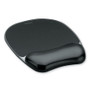 Fellowes Crystals&trade; Gel Mousepad Wrist Support Black - 0.56" (14.22 mm) x 7.94" (201.68 mm) x 9.06" (230.12 mm) Dimension - Black (Fleet Network)