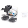 C2G Cat.5e 90&deg; Keystone Jack - 1 x RJ-45 Network Female - Black (35203)