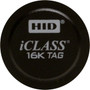 HID 206x iCLASS Tag with Adhesive Back - 1.29" (32.64 mm) Diameter - Black - Lexan (Fleet Network)