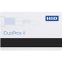 HID DuoProx II Card - Printable - RF Proximity/Magnetic Stripe Card - 3.37" (85.60 mm) x 2.13" (53.98 mm) Length - White - Polyvinyl (Fleet Network)