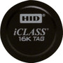 HID 206x iCLASS Tag with Adhesive Back - 1.29" (32.64 mm) Diameter - Black - Lexan (Fleet Network)