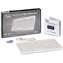 Adesso AKB-110W EasyTouch Mini Keyboard - 87 Keys - Membrane - USB/PS/2 - White
