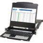 Tripp Lite series B030-DP16-17DIP 16-Port DisplayPort KVM Switch Console - 16 Computer(s) - 17" LCD - Full HD - 1920 x 1080 - 16:9 - x (B030-DP16-17DIP)