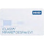 HID iCLASS/MIFARE DESFire EV1 ID Card - Printable - Smart Card - 3.37" (85.60 mm) x 2.13" (53.98 mm) Length - White - Polyvinyl (PVC) (Fleet Network)