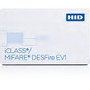 HID iCLASS/MIFARE DESFire EV1 ID Card - Printable - Smart Card - 3.37" (85.60 mm) x 2.13" (53.98 mm) Length - White - Polyvinyl (PVC) (Fleet Network)