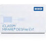 HID iCLASS/MIFARE DESFire EV1 ID Card - Printable - Smart Card - 3.37" (85.60 mm) x 2.13" (53.98 mm) Length - White - Polyester/PVC (Fleet Network)