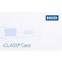 HID iCLASS Card - Printable - Smart Card - 338 8573 mm x 213 5403 mm Length - White - Polyvinyl Chloride PVC Polyethylene 2100PG1AN