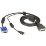 Black Box Secure KVM Switch Cable - VGA and USB to HD26, 12-ft. (3.7-m) - 12 ft KVM Cable for Computer, Server, KVM Switch - First 1 x (Fleet Network)