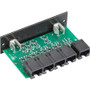 Black Box RS232 Passive Splitter Rackmount Card - RJ45, 4-Port - Network (RJ-45) - TAA Compliant (TL421-C)