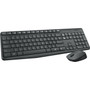 Logitech MK235 Keyboard  Mouse Keyboard English Layout only - USB Wireless RF - English - Black - USB Wireless RF - Optical - Wheel 920-007897