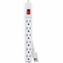 CyberPower GS60304 Power Strip - NEMA 5-15P - 6 x NEMA 5-15R - 3 ft Cord - 125 V AC Voltage - White GS60304