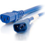 C2G Standard Power Cord - For PDU, Server, Switch - 250 V AC15 A - Blue - 6 ft Cord Length (17552)