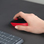 Logitech M170 Wireless Compact Mouse Red - Optical - Wireless - Radio Frequency - 240 GHz - Red - USB - 1000 dpi - Scroll Wheel - 3 910-004941