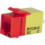 Ortronics Category 6a Keystone Jack, Lacing Cap Termination, Orange - 1 Pack - 1 x RJ-45 Keystone - Female - Orange (Fleet Network)