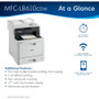 Brother MFC-L8610CDW Wireless Laser Multifunction Printer - Color - Copier/Fax/Printer/Scanner - 33 ppm Mono/33 ppm Color Print (2400 (MFCL8610CDW)