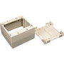 Wiremold 2344-WH Mounting Box - 1 x Total Number of Socket(s) - 1-gang - White - Polyvinyl Chloride (PVC) (Fleet Network)