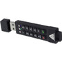 Apricorn 128GB Aegis Secure Key 3z USB 3.1 Flash Drive - 128 GB - USB 3.1 - 77 MB/s Read Speed - 72 MB/s Write Speed - 256-bit AES - 3 (ASK3Z-128GB)