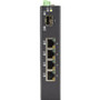 Black Box 5-Port Industrial Gigabit Ethernet Switch PoE+ Extreme Temperature - 4 Ports - Gigabit Ethernet - 1000Base-X, - TAA - 2 - - (LIE401A)