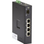 Black Box 5-Port Industrial Gigabit Ethernet Switch PoE+ Extreme Temperature - 4 Ports - Gigabit Ethernet - 1000Base-X, - TAA - 2 - - (Fleet Network)