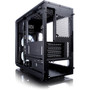 Fractal Design Focus G Computer Case with Side Window - Mid-tower - Black - 5 x Bay - 2 x 472 120 mm x Fans Installed - ATX ITX FD-CA-FOCUS-BK-W