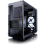 Fractal Design Focus G Computer Case with Side Window - Mid-tower - Black - 5 x Bay - 2 x 472 120 mm x Fans Installed - ATX ITX FD-CA-FOCUS-BK-W