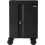 Bretford CUBE Cart Mini - 2 Shelf - Steel - 24" Width x 21" Depth x 37.5" Height - Black - For 20 Devices (Fleet Network)