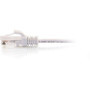 C2G 3ft Cat6 Slim Snagless Unshielded UTP Ethernet Cable - White - 3 ft Category 6 Network Cable for Network Device - First End 1 x 01186