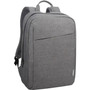 Lenovo B210 Carrying Case Backpack for 156 Notebook - Gray - Water Resistant Interior - Polyester Body - Shoulder Strap Handle - GX40Q17227