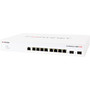 Fortinet FortiSwitch 108E-FPOE Ethernet Switch - 8 Ports - Manageable - 2 Layer Supported - Modular - 2 SFP Slots - Twisted Pair - 1U FS-108E-FPOE