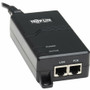 Tripp Lite NPOE-30W-1G PoE Injector - 120 V AC, 230 V AC Input - Ethernet Input Port(s) - Ethernet Output Port(s) - Surface-mountable (NPOE-30W-1G)