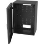 Ortronics 8RU Vertical Wall-Mount Cabinet, Full Door, 36"H - For LAN Switch, Patch Panel, Router - 8U Rack Height - Wall Mountable - - (VWMFD-8RU-36-B)