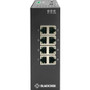 Black Box Industrial Gigabit Ethernet Managed L2+ Switch - Extreme Temperature, (8) RJ-45 - 8 Ports - Manageable - Gigabit Ethernet - (Fleet Network)