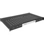 Vertiv&trade; 1U Depth Adjustable Sliding Shelf 100lbs Black (Qty 1) - 1U Rack Height x 19" (482.60 mm) Rack Width x 33.60" (853.44 - (Fleet Network)