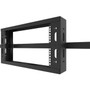 Legrand Q-Series Overhead Cable Pathway Rack 2RU Black - 2U Rack Height - Black - Steel - 2948 kg StaticStationary Weight Capacity QSOHR-2RU-B