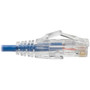 Tripp Lite Cat6 UTP Patch Cable RJ45 - MM Gigabit Snagless Molded Slim Blue 7 ft - 7 ft Category 6 Network Cable for Network N201-S07-BL