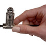 Noble TZ06T Keyed  Resettable Combination Wedge Lock - Resettable - 4-digit - Combination LockKeyed Lock - Silver - Zinc PVC Coated TZ06T