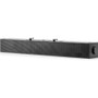 HP S101 Sound Bar Speaker - Black - 140 Hz to 20 kHz - USB (5UU40AT)