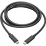 Tripp Lite Thunderbolt 3 Data Transfer Cable - 6 ft Thunderbolt 3 Data Transfer Cable for Smartphone, Chromebook, Ultrabook, Hard Wall (Fleet Network)