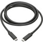 Tripp Lite Thunderbolt 3 Data Transfer Cable - 6 ft Thunderbolt 3 Data Transfer Cable for Smartphone Chromebook Ultrabook Hard Wall U420-006-5A