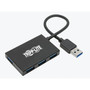 Tripp Lite USB 30 SuperSpeed Slim Hub 5 Gbps - 4 USB-A Ports Portable Aluminum - USB - External - 4 USB Ports - 4 USB 30 - PC U360-004-4A-AL