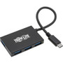 Tripp Lite U460-004-4A-AL USB 3.1 C Hub, 5 Gbps, Aluminum Housing - USB Type C - External - 4 USB Port(s) - 4 USB 3.1 Port(s) - PC, (Fleet Network)