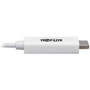 Tripp Lite U444-003-H4K6WE USB-C to HDMI Adapter MM White 3 ft - 3 ft HDMIThunderbolt 3 AV Cable for Smartphone Projector  U444-003-H4K6WE