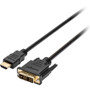 Kensington HDMI (M) to DVI-D (M) Passive Bi-Directional Cable, 6ft - 6 ft DVI-D/HDMI Video Cable for Video Device, Monitor, HDTV, LED (Fleet Network)