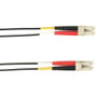 Black Box Fiber Optic Duplex Patch Network Cable - 32.8 ft Fiber Optic Network Cable for Network Device - First End: 2 x LC Network - (Fleet Network)