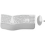 Kensington Pro Fit Ergo Wireless Keyboard and Mouse-Gray - USB Wireless Bluetooth/RF 4.0 Keyboard - Gray - USB Wireless Bluetooth/RF - (K75407US)