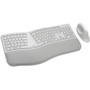 Kensington Pro Fit Ergo Wireless Keyboard and Mouse-Gray - USB Wireless BluetoothRF 40 Keyboard - Gray - USB Wireless BluetoothRF - K75407US