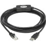 Tripp Lite U009-010-RJ45-X USB to RJ45 Rollover Console Cable (M/M), Black, 10 ft. - 10 ft RJ-45/USB Data Transfer Cable for Switch, - (U009-010-RJ45-X)